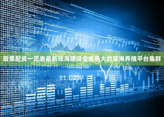 股票配资一览表最新珠海建设全省最大的深海养殖平台集群